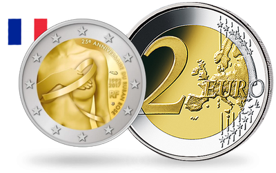 Monnaie de 2 Euros «25 ans Lutte contre le cancer du sein» 2017 